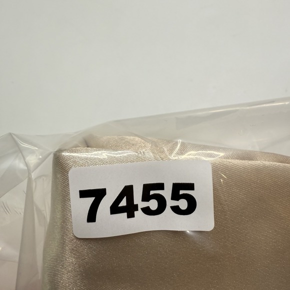 Jessica McClintock Blaire Clutch Bag Purse Women's Champagne Satin Frame Evening - Picture 12 of 13